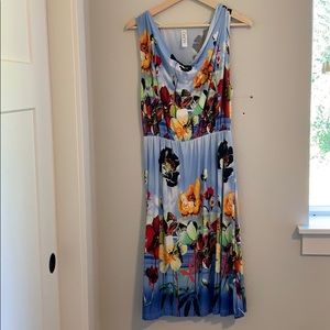 Tropical floral sundress